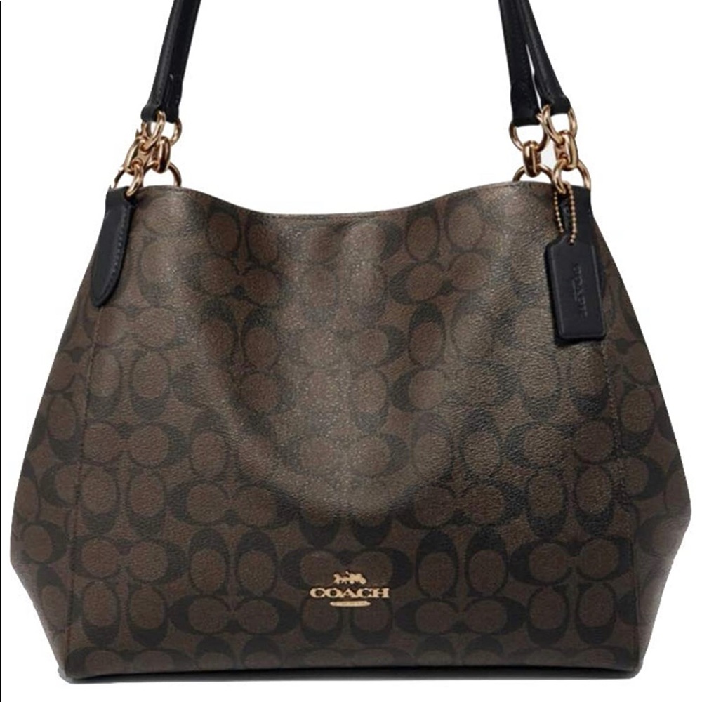 NWT-Brown Signature Hallie Coach Bag 🎁